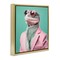 Stupell Industries Hipster Iguana Portrait Floating Frame, design by Roozbeh